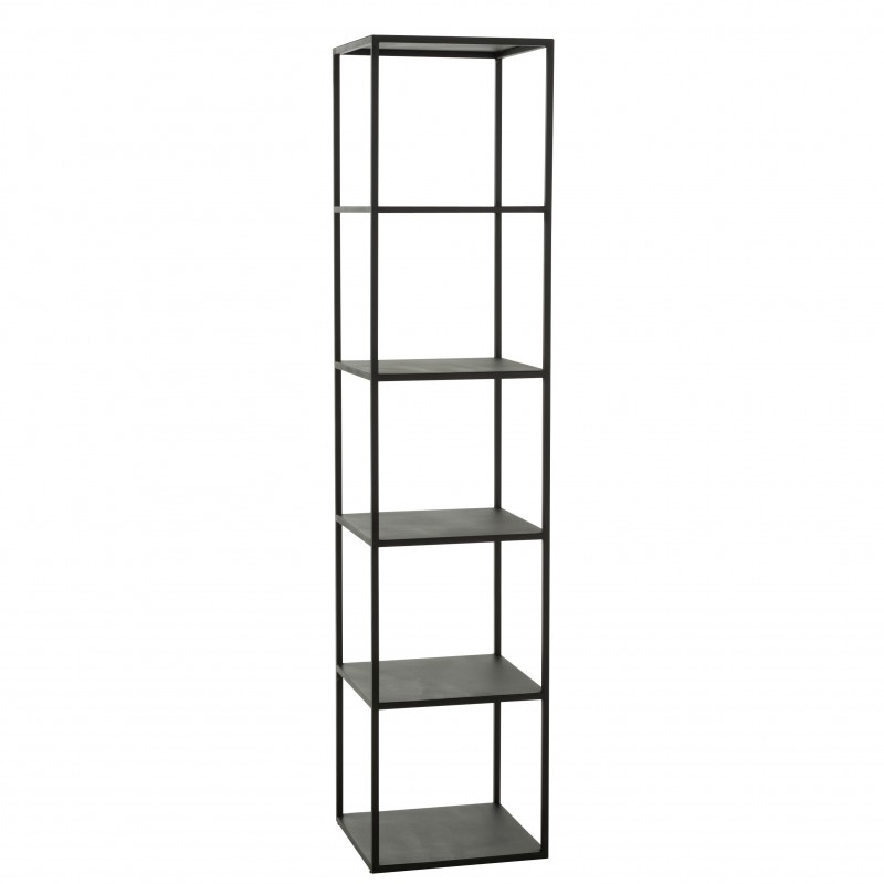 RACK 6 METAL BLACK 180 - CABINETS, SHELVES